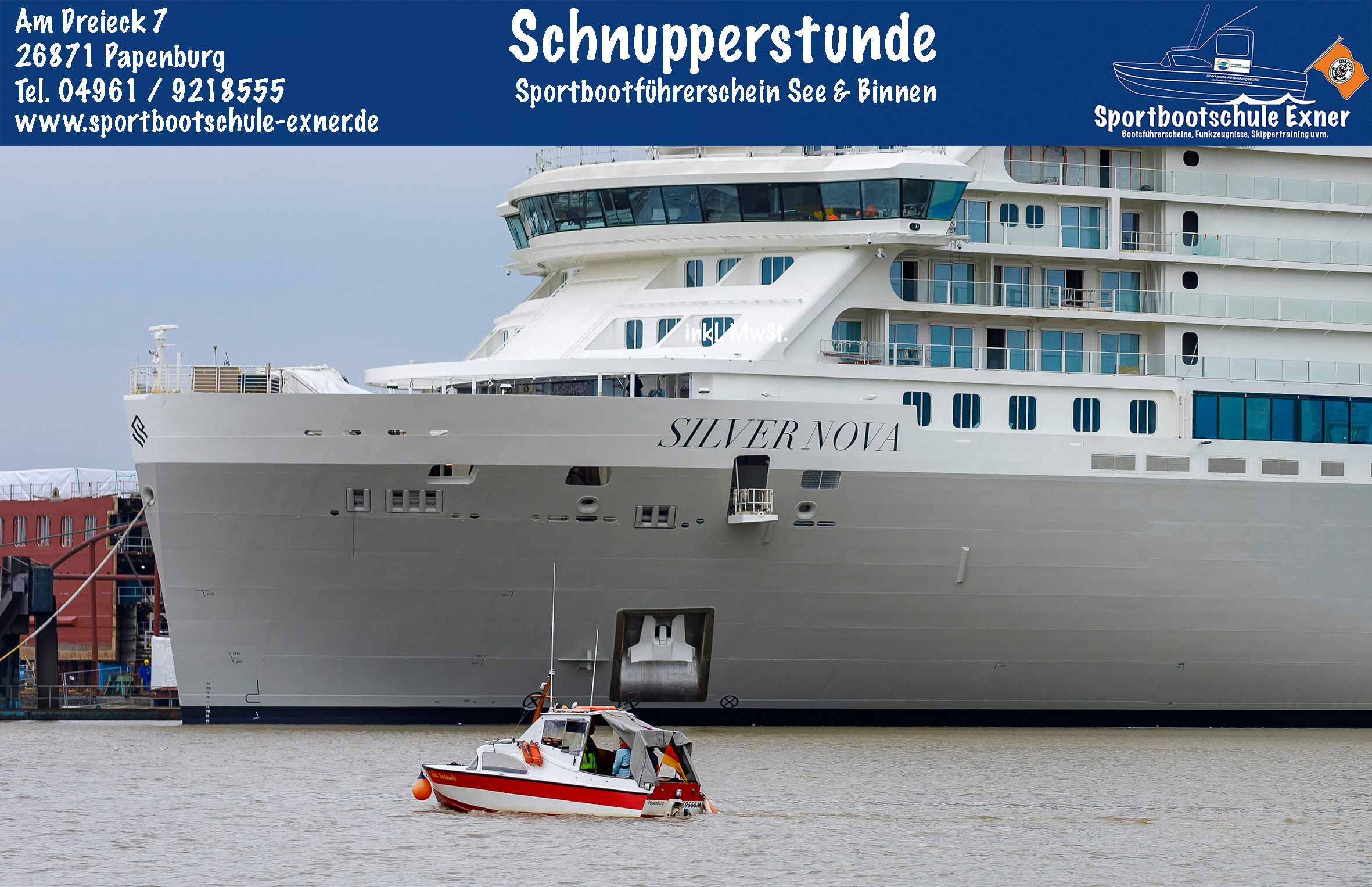 Schnupperstunde bei der Bootsschule Exner in Papenburg